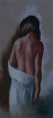 Lot 736 - Domingo (Spanish 20th Century), Study of a lady in reverse