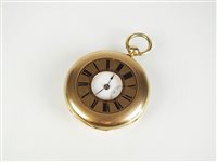 Lot 288 - A cased half hunter pocket watch