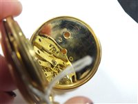 Lot 288 - A cased half hunter pocket watch