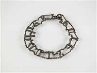 Lot 276 - A 19th century rose cut diamond sentimental bracelet