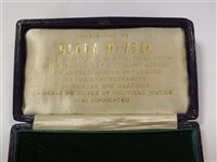 Lot 323 - A silver hunger strike suffragette medal