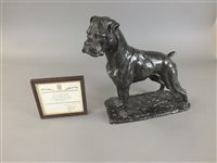 Lot 429 - A heredities limited edition resin sculpture of a boxer dog by William Timyn