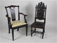 Lot 422 - A miscellaneous collection of chairs and occasional tables