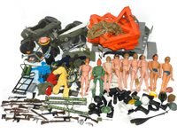 Lot 228 - Vintage Action Man figures, accessories