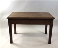 Lot 464 - A Victorian Gothic style pollard oak table