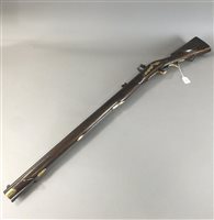 Lot 425 - Non-working reproduction Jaeger flint lock rifle