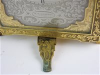 Lot 526 - A mid-19th century gilt brass strut timepiece