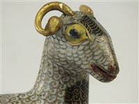 Lot 269 - A Chinese Cloisonné Figure of a Ram