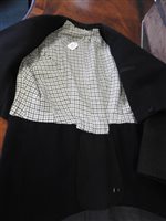 Lot 423 - Two gentlemen's hunting tailcoats, red and black, with monogrammed buttons
