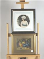 Lot 257 - Victorian watercolour and print