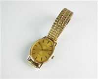 Lot 149 - A Lady's Omega gold plated wristwatch