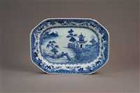 Lot 43 - Four Chinese Blue and White Oval Platters