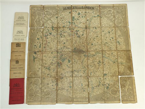 Lot 46 - CRUCHLEY'S MAP of 24 miles round London