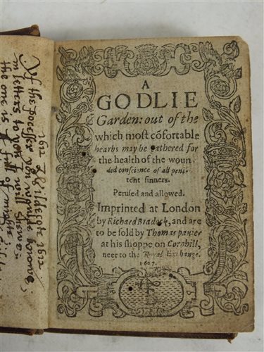 Lot 71 - A Godlie Garden. 1607