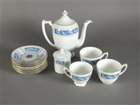 Lot 177 - A Coalport Revelry coffee and dinner service, a Staffordshire figure and a Wedgwood black basalt vase