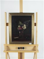 Lot 412 - Thomas Upton, still life, oil on canvas