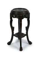 Lot 171 - A Chinese Hardwood Vase Stand