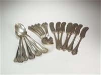 Lot 5 - A collection of American silver cutlery