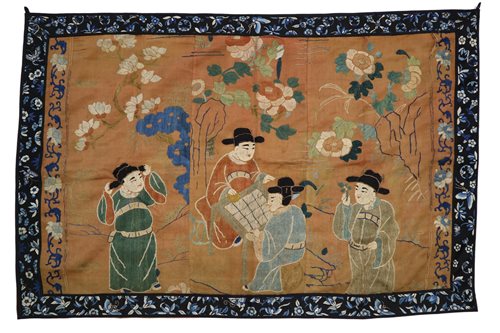 Lot 158 - A Chinese Silk Embroidery