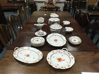 Lot 214 - A Herend 'Chinese Bouquet' porcelain dinner and part tea service