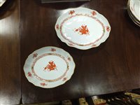 Lot 214 - A Herend 'Chinese Bouquet' porcelain dinner and part tea service