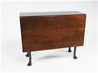 Lot 254 - A mahogany single gateleg  action drop leaf table, 18th century