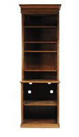 Lot 244 - A Victorian satinwood narrow bookcase