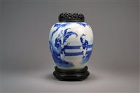 Lot 46 - A Chinese Blue and White Ginger Jar