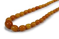 Lot 88 - A Graduated Amber Bead Necklace