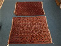 Lot 531 - Two Tekke style red ground rugs