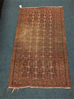 Lot 530 - A Balouch rug the red and indigo