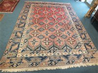 Lot 540 - A large Caucasian Kazak style rug