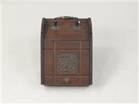 Lot 524 - A late Victorian walnut coal purdonium