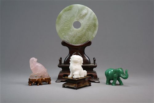 Lot 86 - A Group of Four Chinese Hardstone Carvings