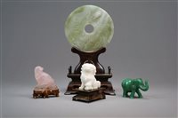 Lot 86 - A Group of Four Chinese Hardstone Carvings