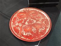 Lot 74 - Maw and Co ruby lustre charger