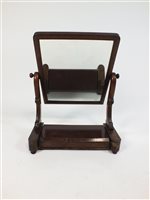 Lot 338 - A Victorian mahogany veneered toilet mirror