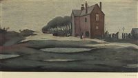 Lot 224 - Laurence Stephen Lowry (1887-1976), lonely house, signed print