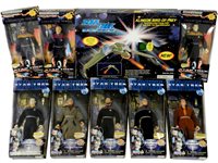 Lot 324 - Star Trek Klingon Bird of Prey & 8 StarTrek Figures