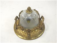 Lot 347 - A gilt brass ceiling bowl in Classical style