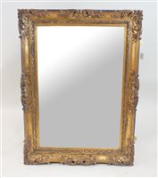 Lot 155 - Two modern gilt framed rectangular wall mirrors