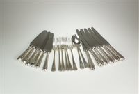Lot 41 - A collection of silver cutlery