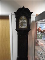 Lot 101 - A Chippendale revival mahogany longcase clock
