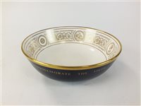 Lot 78 - A Royal Crown Derby imari bowl and Royal Doulton commemorative bowl