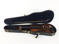 Lot 142 - A Continental violin