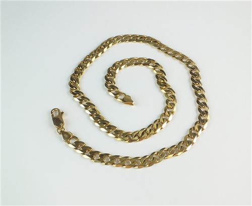 Lot 60 - A 9ct gold necklace