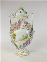 Lot 62 - A Coalport 'Coalbrookdale' twin handled vase and cover