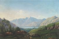 Lot 320 - British school, 19th century, Landscape, oil on panel