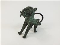 Lot 211 - A Benin Tribe Bronze Cat