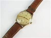 Lot 148 - A 9ct gold Omega wristwatch